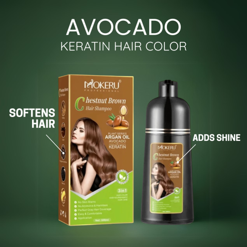 Zenkra™ Mokeru Argan Oil Avocado Keratin Hair Color