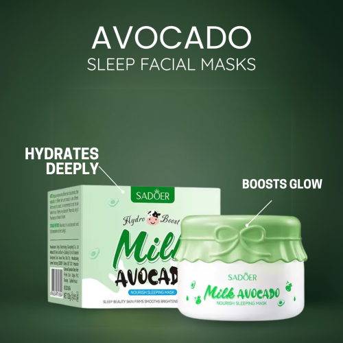 Zenkra™ Sadoer Milk Peach Avocado Sleep Facial Masks